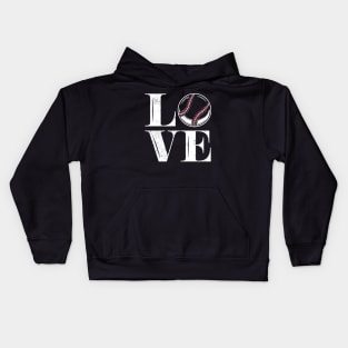 Baseball love Lovers Kids Hoodie